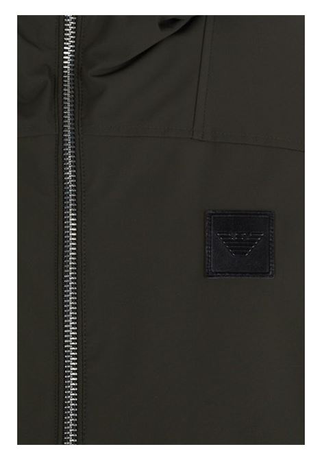 Emporio Armani - Giacca in poliammide elasticizzata verde EMPORIO ARMANI | Giubbotti | 6L1BH5 1NNIZ0558